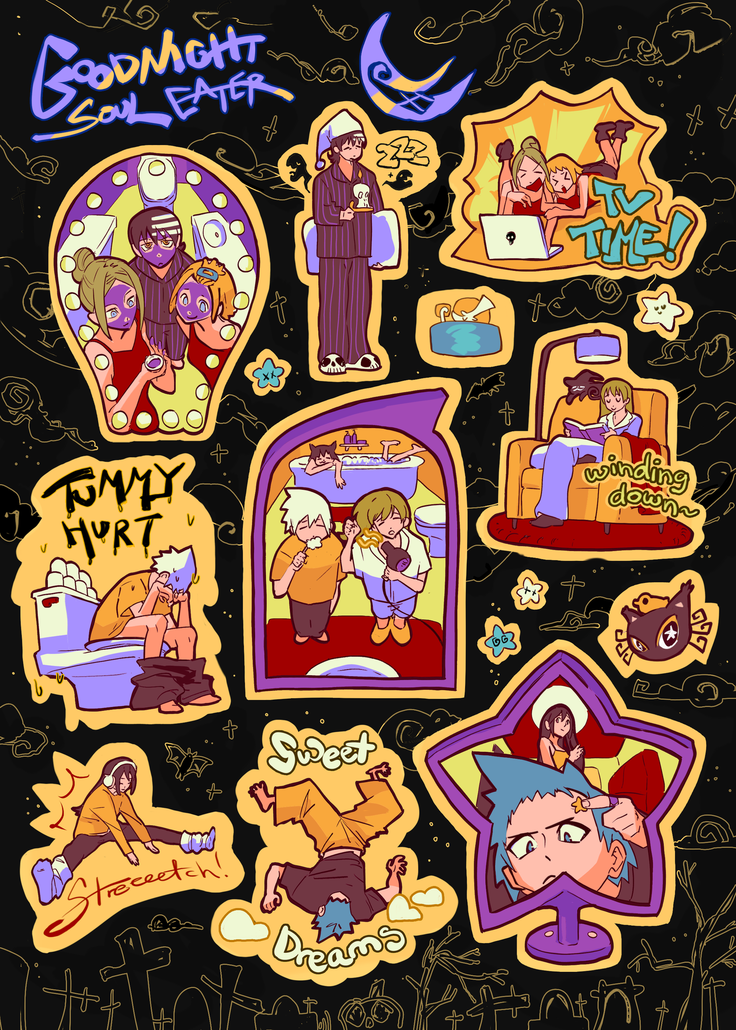 Soul Eater Sticker Sheet