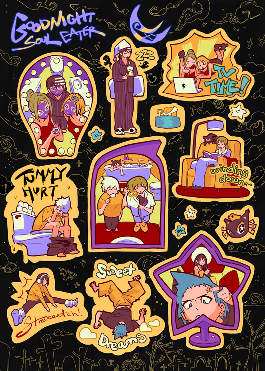 Soul Eater Sticker Sheet