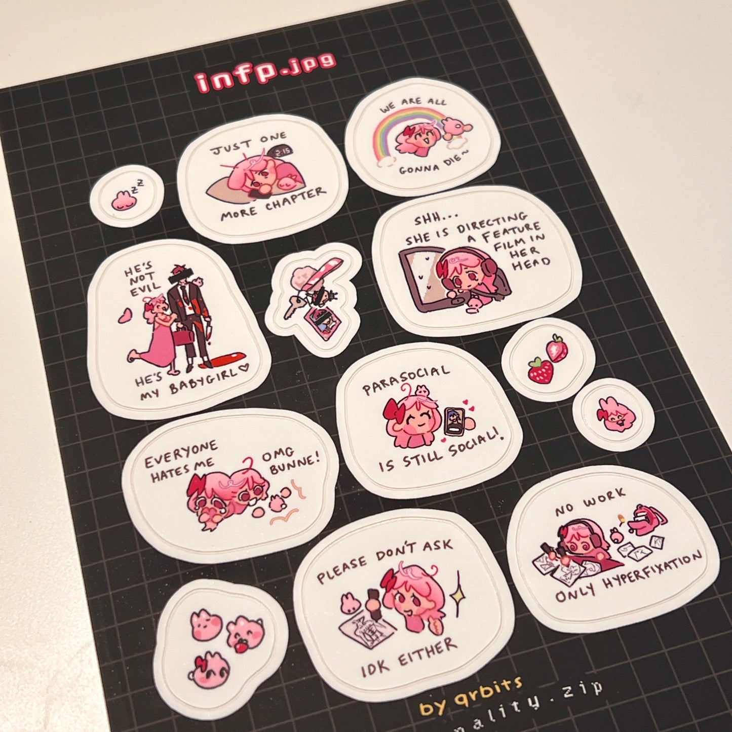 MBTI Sticker sheet (Intj, Infp, Intp, Infj)