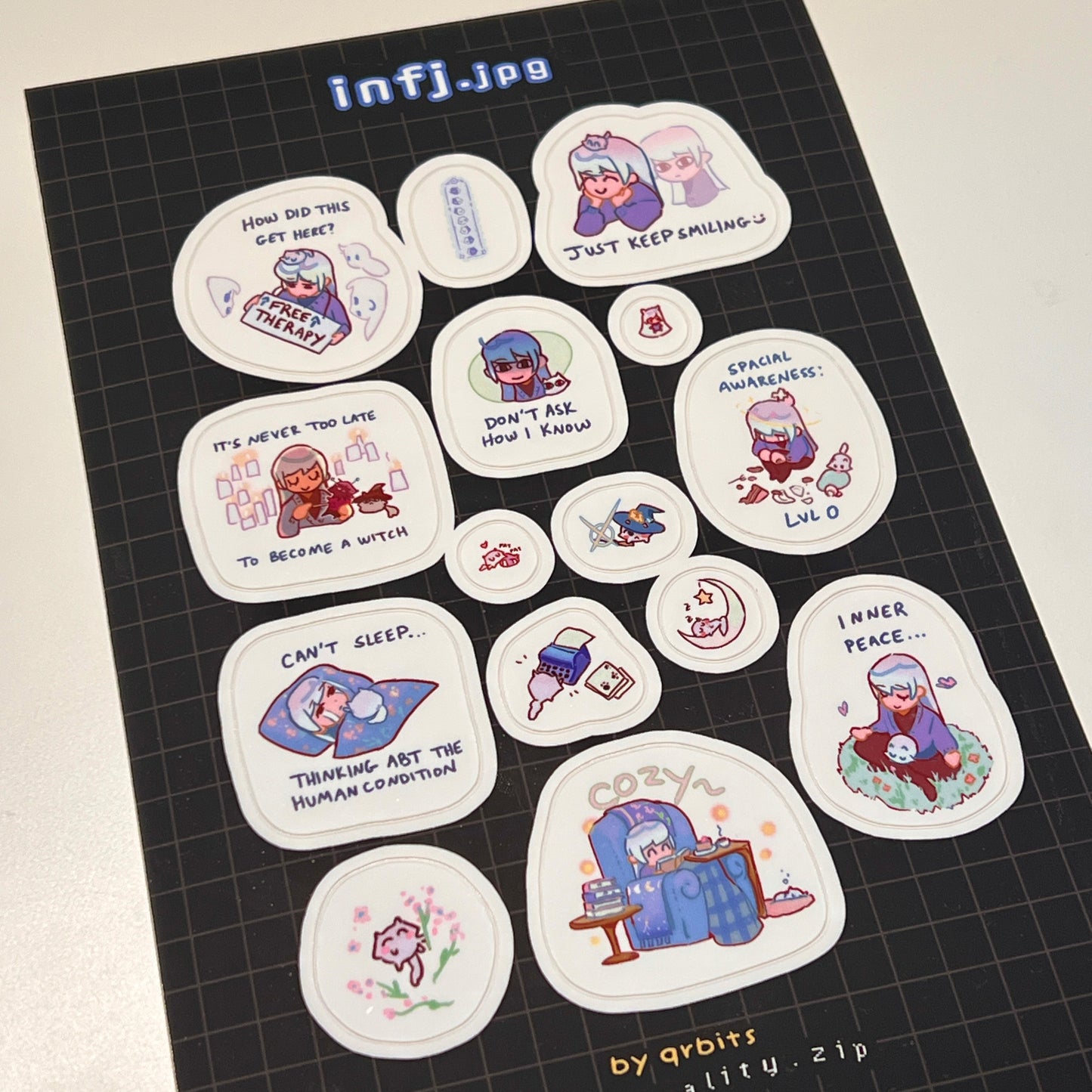 MBTI Sticker sheet (Intj, Infp, Intp, Infj)
