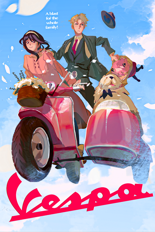 Spy x Family Vespa Print