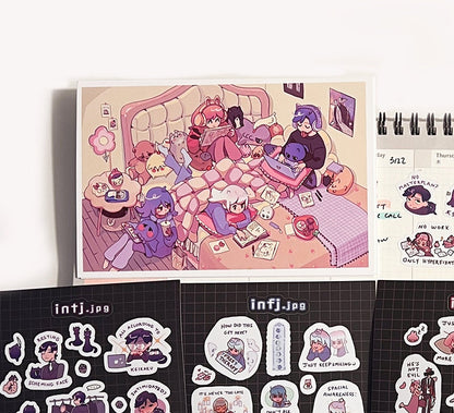Cute Introverts Postcard