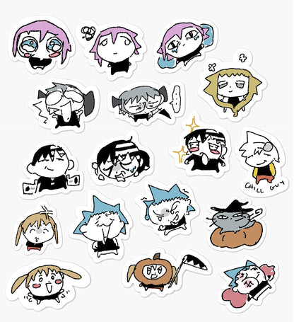 Soul Eater mystery blorb stickers